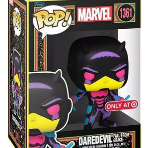 Funko Pop Marvel Daredevil with Pink and Yellow Accents